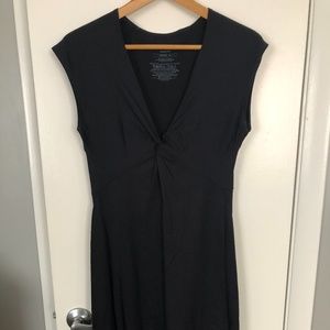 Black casual athletic knit dress